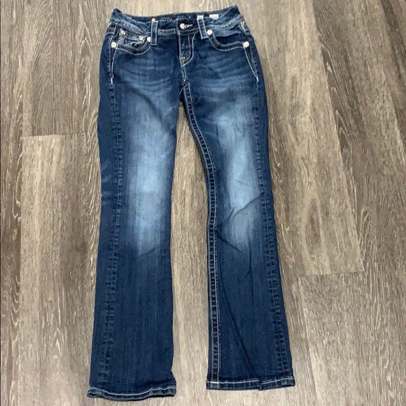 Miss Me Straight Leg Jeans Size 26 - Picture 2 of 4